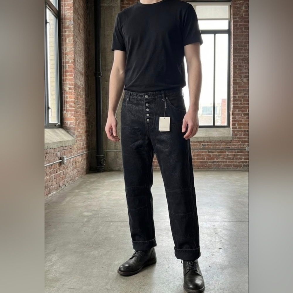 NWT All Saints Carpenter High waisted wide leg Jeans